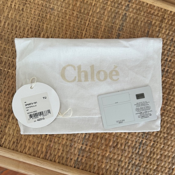 Chloe Marcie Long Wallet Bifold Purse Tassel Leather Gray Brown Taupe Authentic - Picture 14 of 14